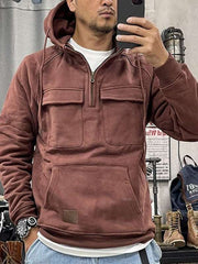 Men's Multi-Pocket Pullover Jacket