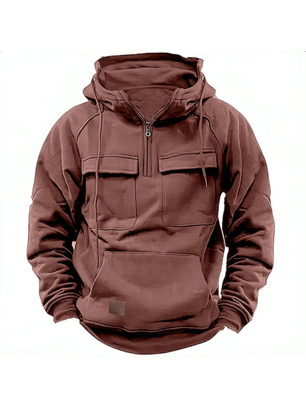 Men's Multi-Pocket Pullover Jacket