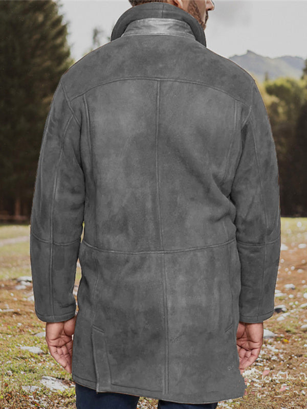 Mid-Length Fleece-Lined Men's Jacket