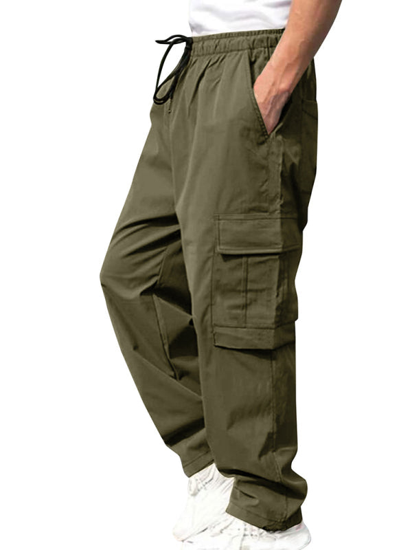 Men's Drawstring Pants with Pockets in 4 Colors S-3XL