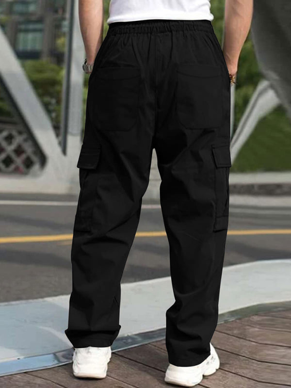 Men's Drawstring Pants with Pockets in 4 Colors S-3XL