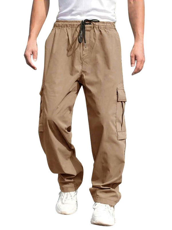 Men's Drawstring Pants with Pockets in 4 Colors S-3XL