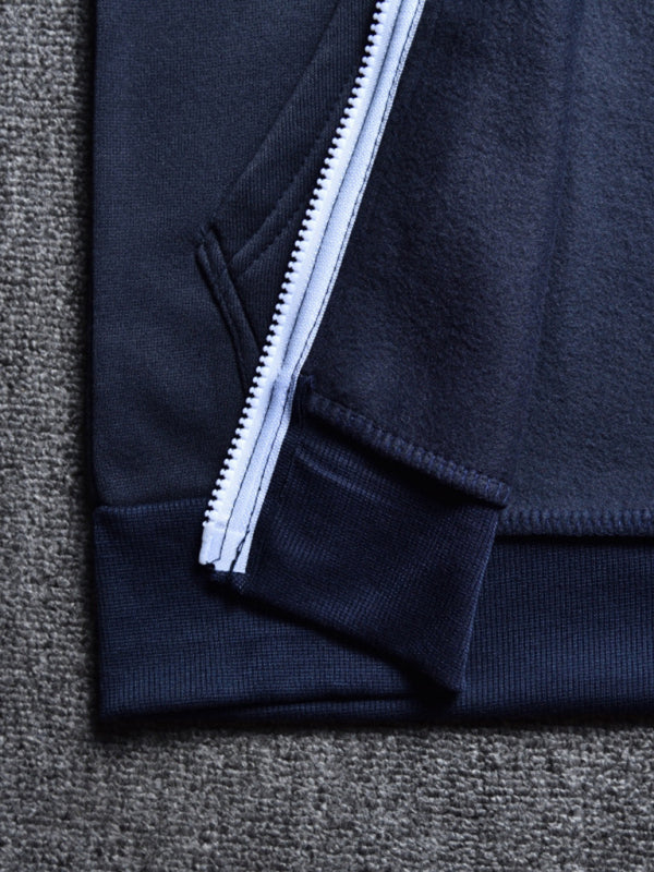 Men's Long Sleeve Hooded Zippered Sweatshirt with Pockets in 5 Colors