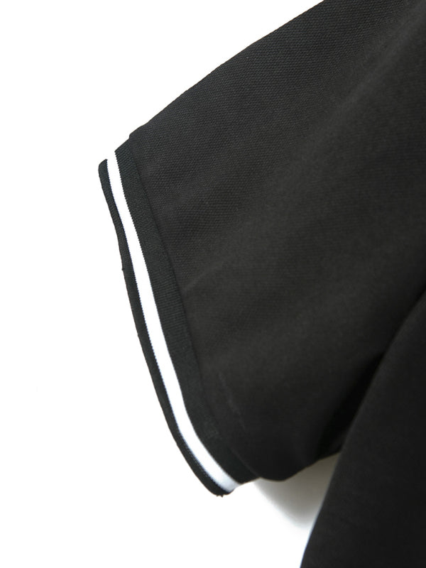 Men's Short Sleeve Button Lapel Polo Shirt