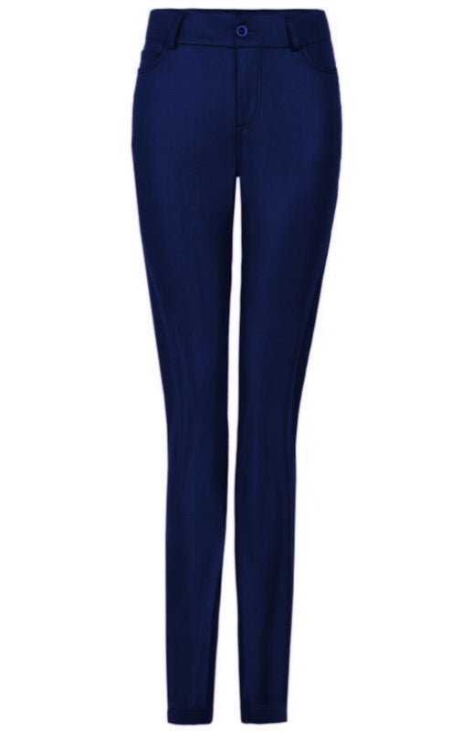 PU Leather Mid-Waist Pants in 3 Colors Waist 27-38