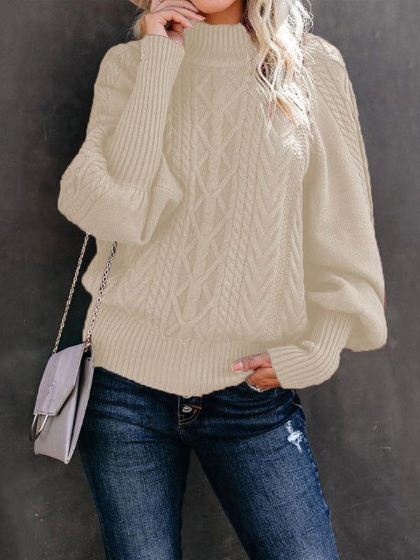 Long Sleeve Mock Neck Sweater