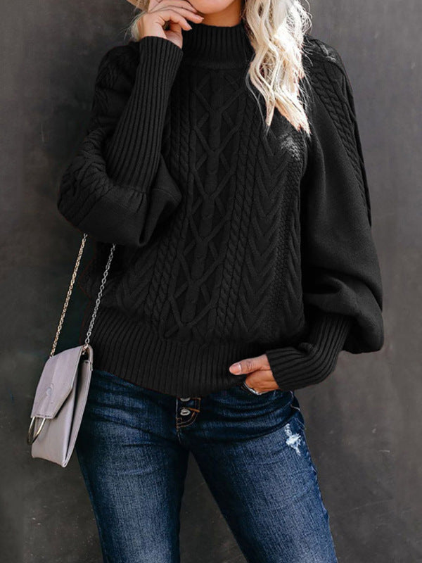 Long Sleeve Mock Neck Sweater