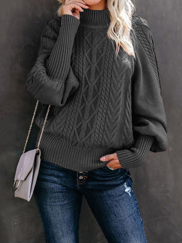 Long Sleeve Mock Neck Sweater