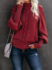 Long Sleeve Mock Neck Sweater