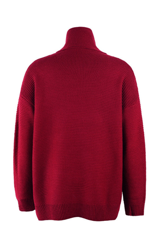Thick Oversize Turtle Neck Pullover Sweater in 6 Colors S-XL