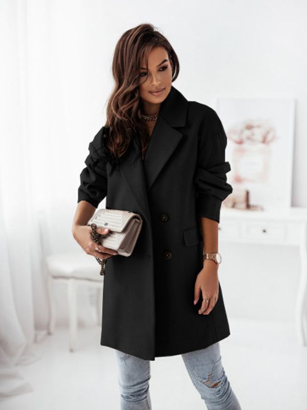 Double-Breasted Wool Coat