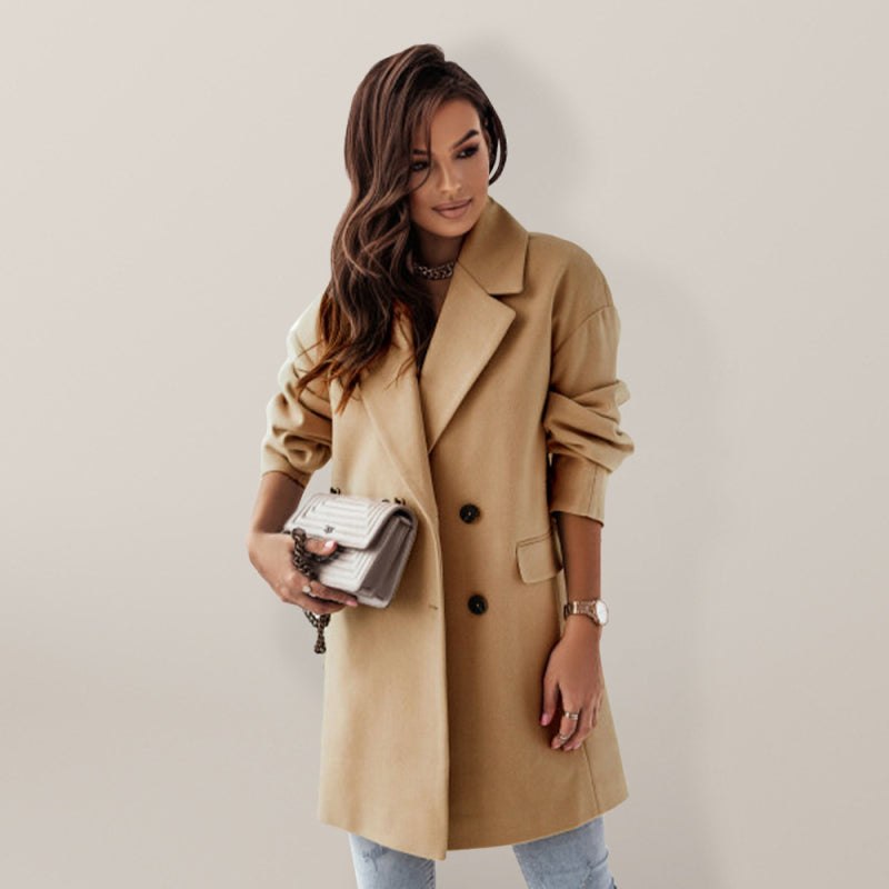 Double-Breasted Wool Coat