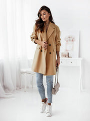 Double-Breasted Wool Coat