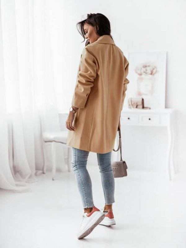 Double-Breasted Wool Coat