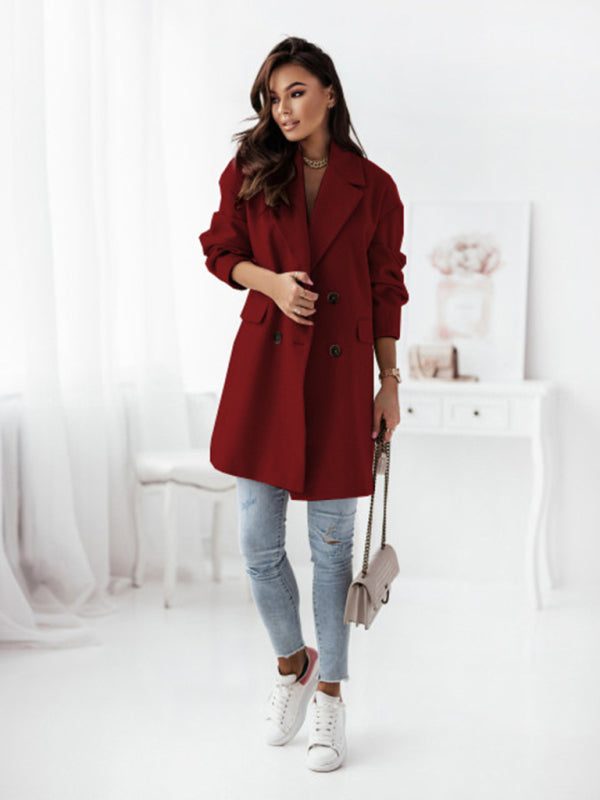 Double-Breasted Wool Coat
