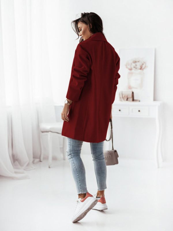 Double-Breasted Wool Coat