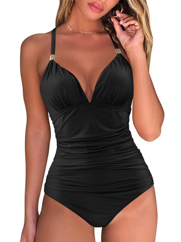Halter Neck One Piece Swimsuit