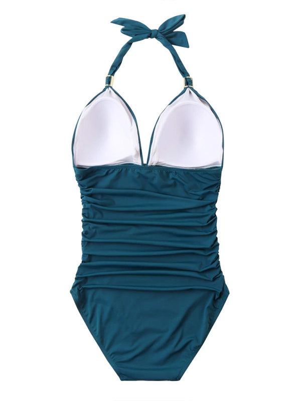 Halter Neck One Piece Swimsuit