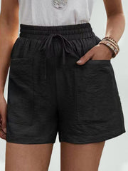 Solid Drawstring Shorts with Pockets in 5 Colors Sizes 4-16