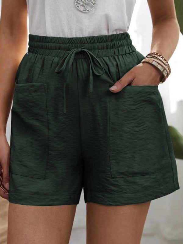 Solid Drawstring Shorts with Pockets in 5 Colors Sizes 4-16
