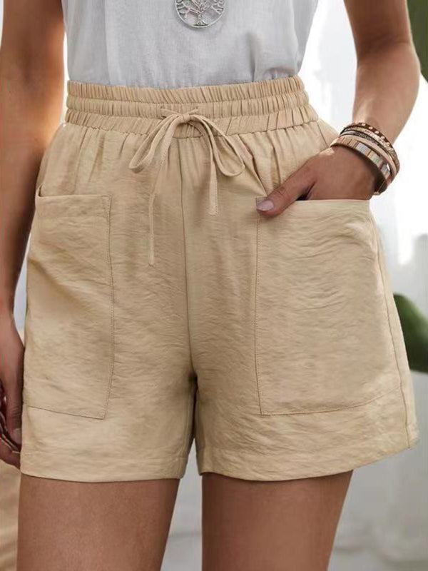Solid Drawstring Shorts with Pockets in 5 Colors Sizes 4-16