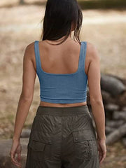 Solid Cropped Tank in 6 Colors S-2XL