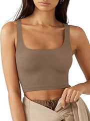 Solid Cropped Tank in 6 Colors S-2XL