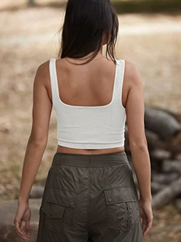 Solid Cropped Tank in 6 Colors S-2XL