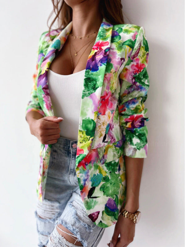 Florales Business-Anzugssakko in 5 Farben S-XXL