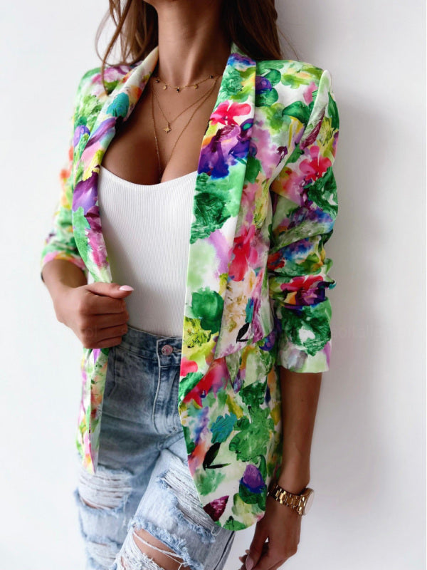 Florales Business-Anzugssakko in 5 Farben S-XXL