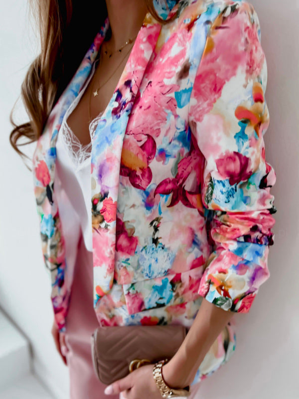Florales Business-Anzugssakko in 5 Farben S-XXL
