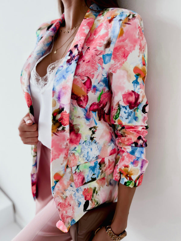 Florales Business-Anzugssakko in 5 Farben S-XXL