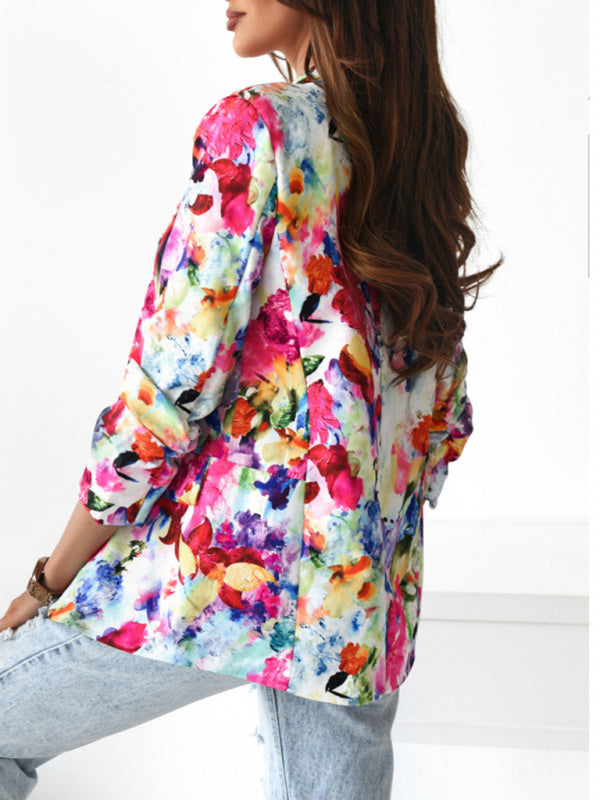 Florales Business-Anzugssakko in 5 Farben S-XXL