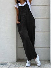 Linen Jumpsuit with Pockets in 3 Colors Sizes 4-30