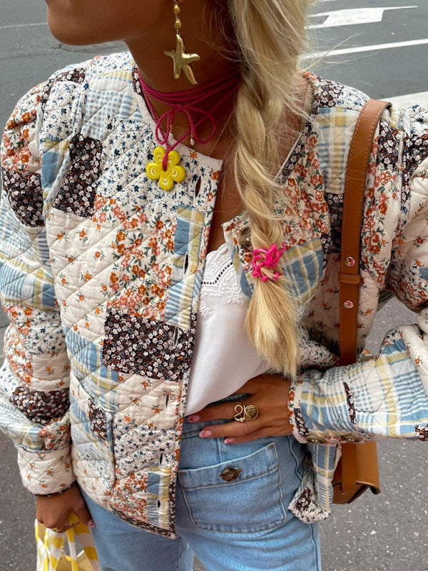Veste matelassée colorblock SL
