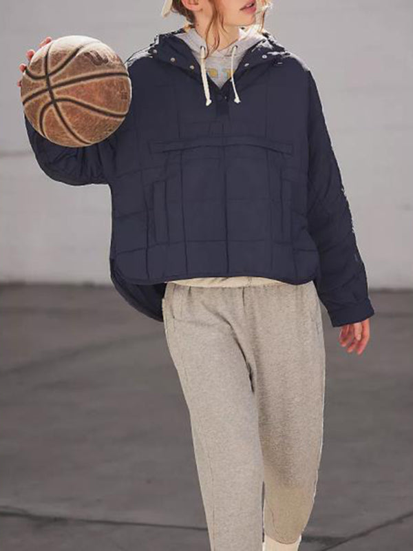Hooded Long Sleeve Padded Jacket in 5 Colors S-XXL