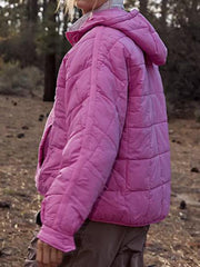 Hooded Long Sleeve Padded Jacket in 5 Colors S-XXL