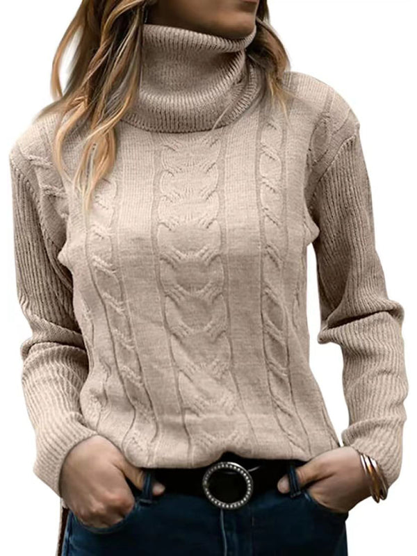 Solid Color Turtleneck Long Sleeve Sweater in 20 Colors Sizes 4-12