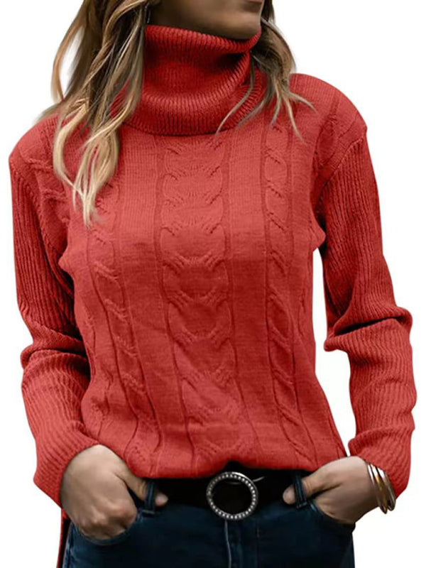 Solid Color Turtleneck Long Sleeve Sweater in 20 Colors Sizes 4-12