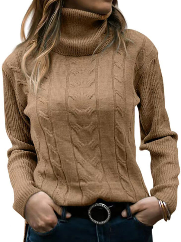 Solid Color Turtleneck Long Sleeve Sweater in 20 Colors Sizes 4-12
