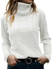 Solid Color Turtleneck Long Sleeve Sweater in 20 Colors Sizes 4-12