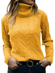 Solid Color Turtleneck Long Sleeve Sweater in 20 Colors Sizes 4-12