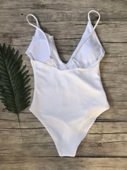 Ruffled One Piece Swimsuit in 6 Colors S-XL