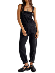 Jeans-Overall mit lockerer Passform, mit Taschen und verstellbaren Schultergurten