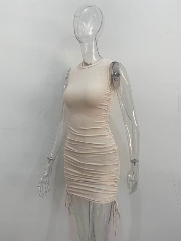 New slim fit hip-hugging vest dress