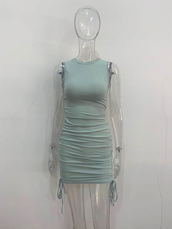 New slim fit hip-hugging vest dress