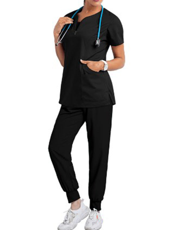 Scrubs with Short Sleeve Top and Jogger Pants
