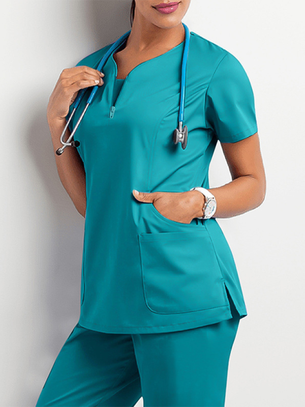 Scrubs with Short Sleeve Top and Jogger Pants