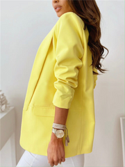 Blazer mit Taschen und Revers