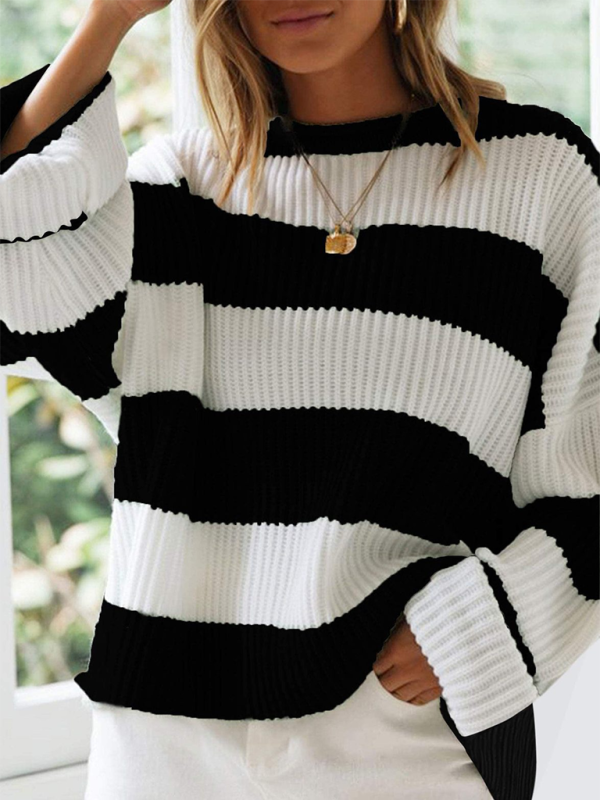 Long Sleeve Striped Sweater
